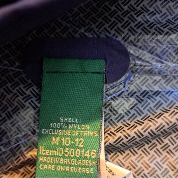 L. L. Bean boys size 3 tone blue jacket, 2 front zippers, outside 1 broken - Picture 9 of 10